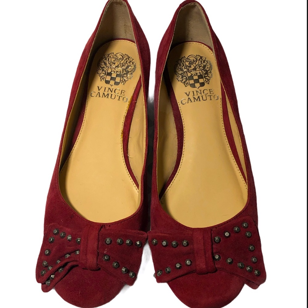 Vince Camuto Annaley Studded Bow Ballet Flats